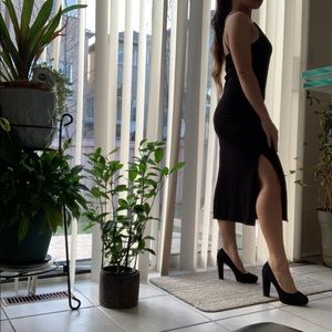 H&M Black Slip Dress